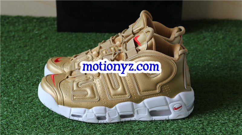 Supreme x Nike Air More Uptempo Gold